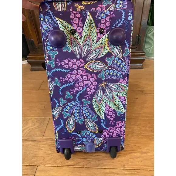 Vera Bradley Wheeled Carry On in Batik Leaves NWT - Picture 6 of 7